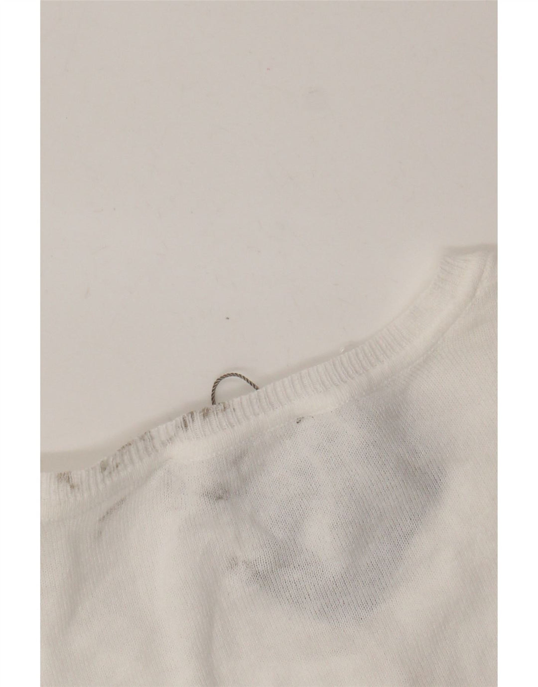 Oasis Womens Crop Bolero Jumper UK 12 Medium White Cotton
