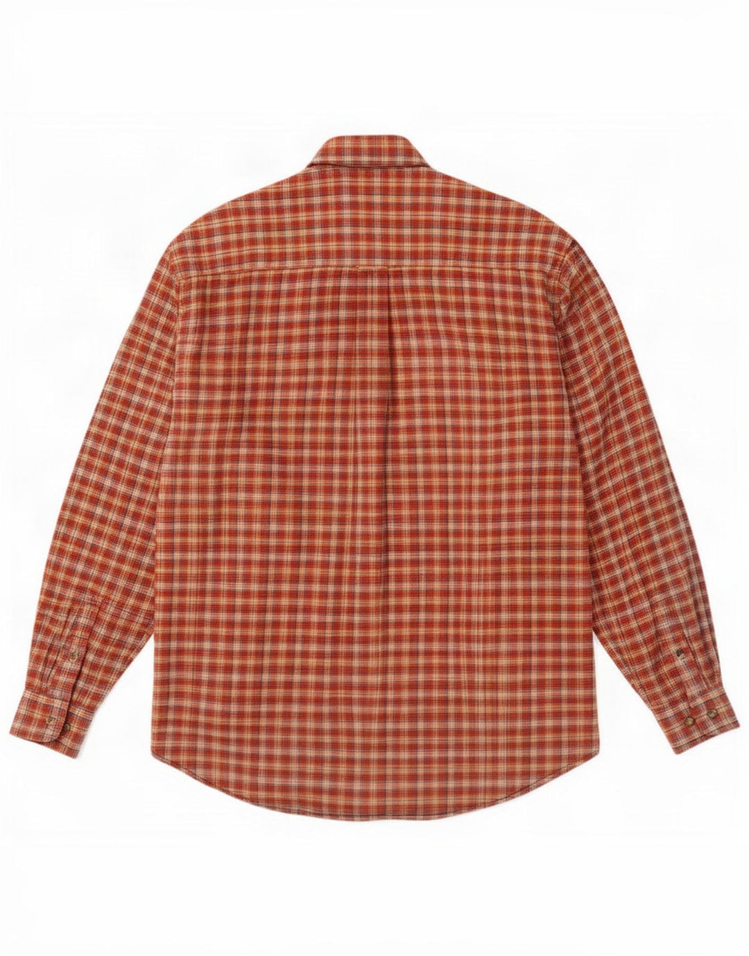 Pierre Cardin Mens Flannel Shirt Medium Red Plaid