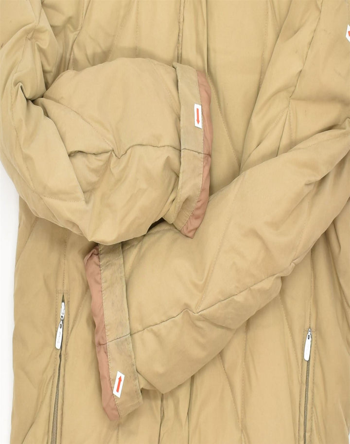 FILA Womens Padded Coat IT 44 Medium Yellow Polyester | Vintage | Thrift | Second-Hand | Used Clothing | Messina Hembry 