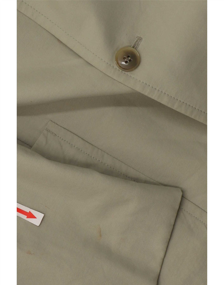 Marks & Spencer Mens 3 Button Blazer Jacket UK 40 Medium Beige Cotton