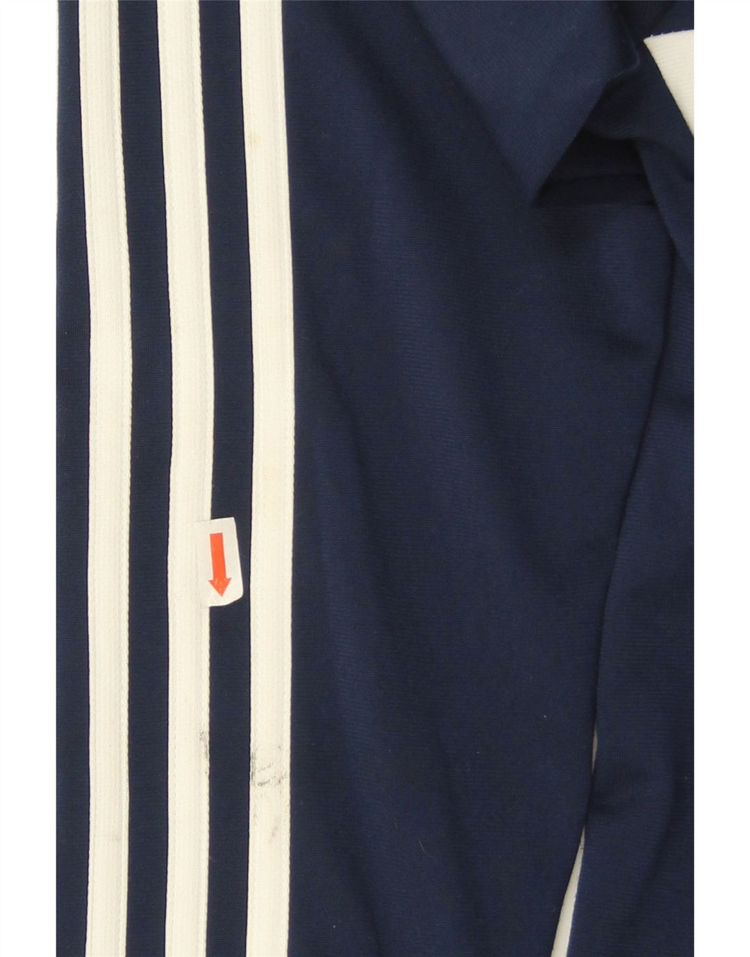 Adidas Boys Tracksuit Top Jacket 13-14 Years Navy Blue Colourblock