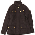 Barbour Womens Military Quilted Jacket UK 10 Small Black Polyester