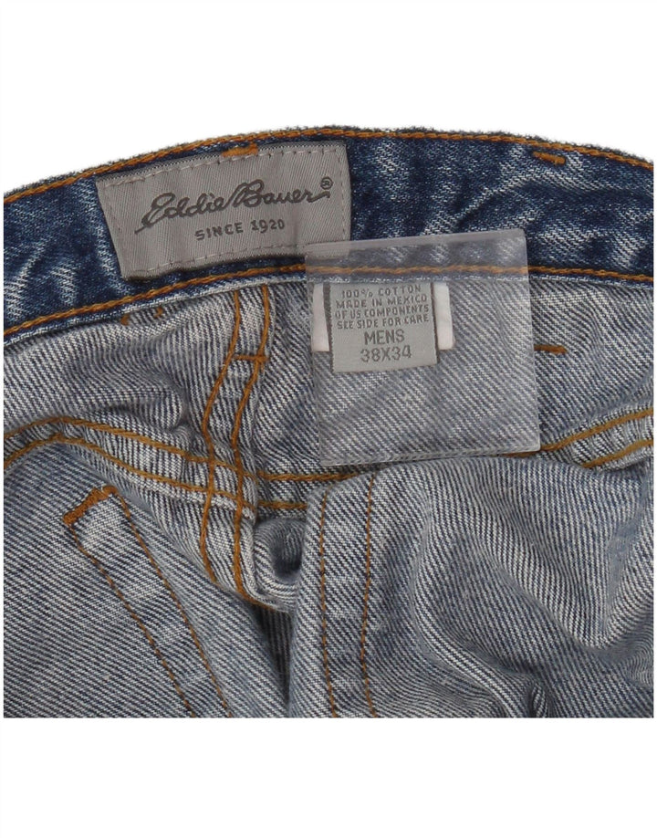 Eddie Bauer Mens Tapered Jeans W38 L34 Blue Cotton