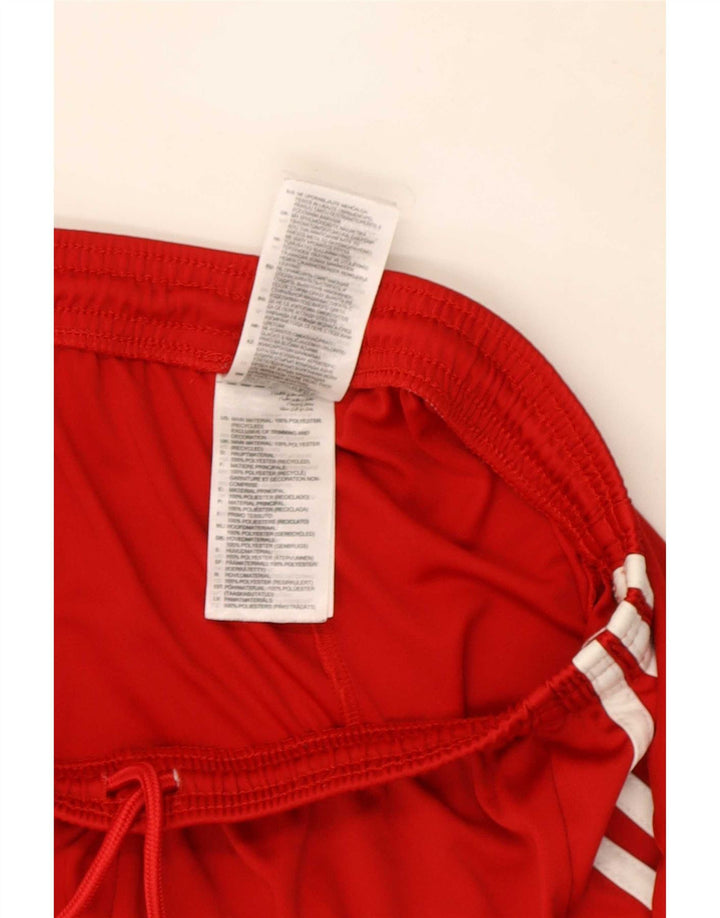 Adidas Mens Climalite Sport Shorts Medium  Red Polyester