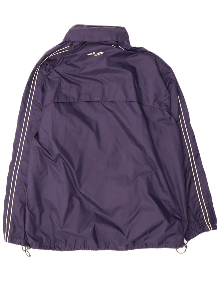 Umbro Mens Tracksuit Top Jacket UK 42 XL Navy Blue Nylon