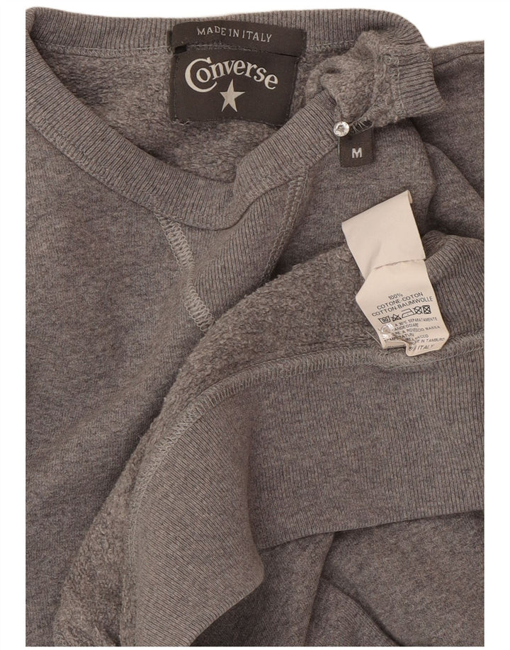 Converse Mens Graphic Sweatshirt Jumper Medium Grey Cotton