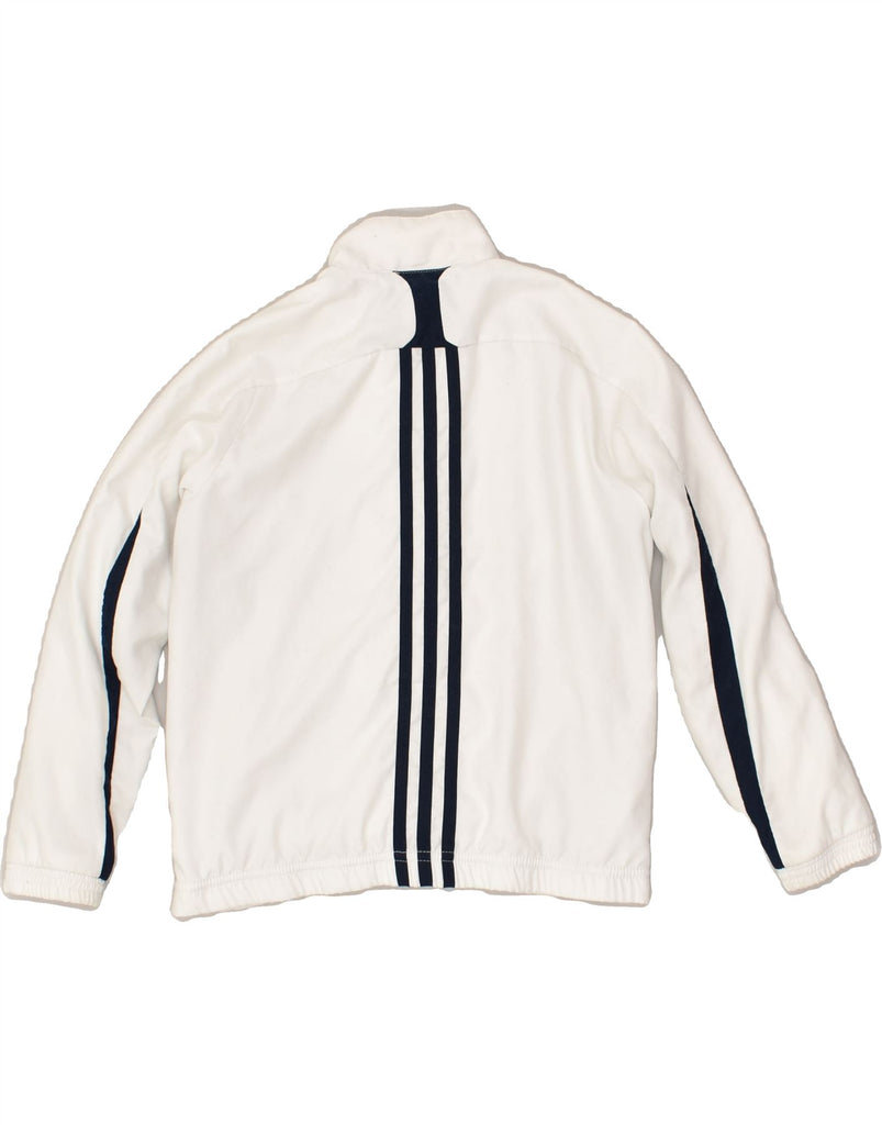 ADIDAS Boys Tracksuit Top Jacket 5-6 Years White Polyester | Vintage Adidas | Thrift | Second-Hand Adidas | Used Clothing | Messina Hembry 