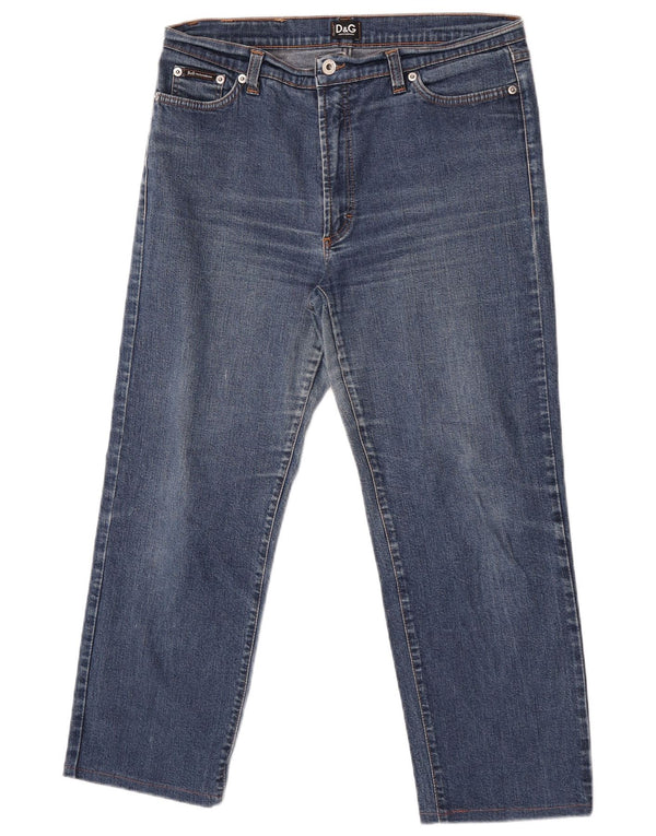 Dolce & Gabbana Womens Cropped Jeans IT 48 XL W34 L25 Blue Cotton