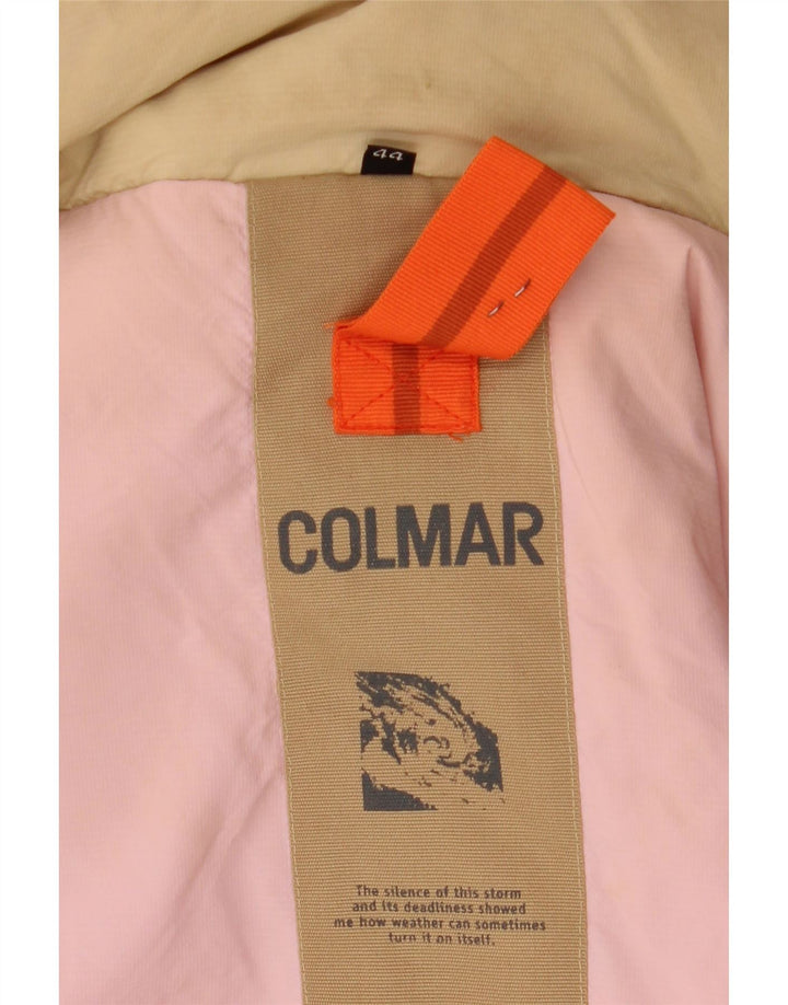 Colmar Womens Hooded Padded Jacket IT 44 Medium Beige Polyester