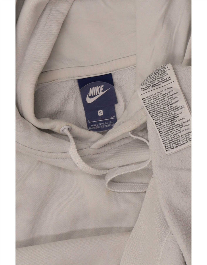 Nike Mens Hoodie Jumper Small White Cotton