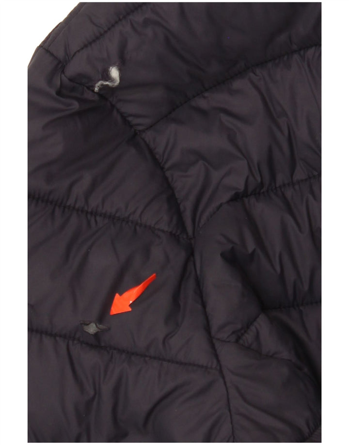 CREW CLOTHING Womens Padded Jacket UK 16 Large Navy Blue Nylon