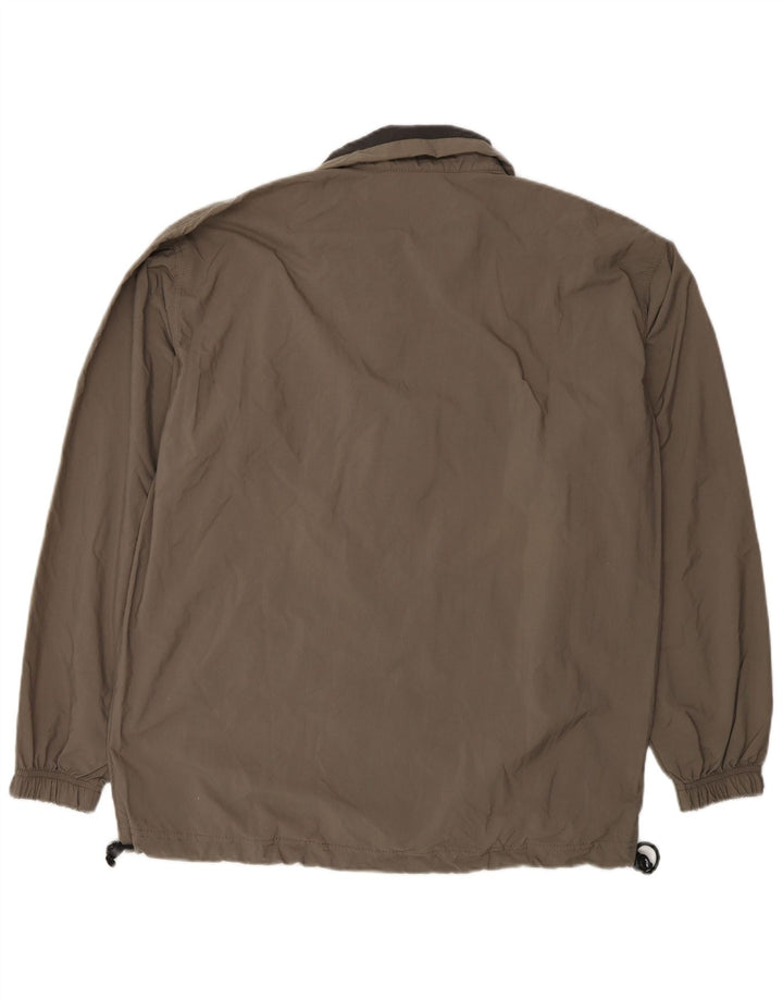 Asics Mens Tracksuit Top Jacket UK 36 Small Brown Polyamide
