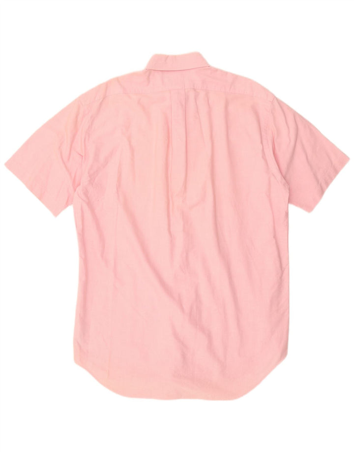 Ralph Lauren Mens Blake Short Sleeve Shirt Medium Pink Cotton