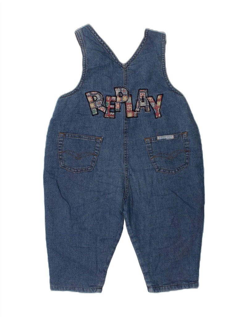 REPLAY AND SONS Baby Boys Dungarees Slim Jeans 12-18 Months W28 L11 Blue | Vintage Replay and Sons | Thrift | Second-Hand Replay and Sons | Used Clothing | Messina Hembry 