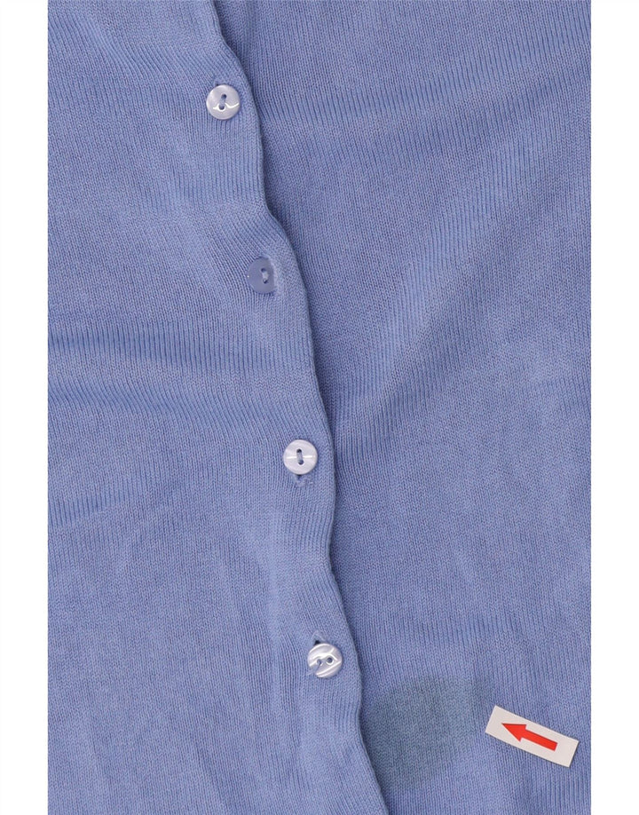 Marks & Spencer Womens Cardigan Sweater UK 14 Large  Blue Acrylic
