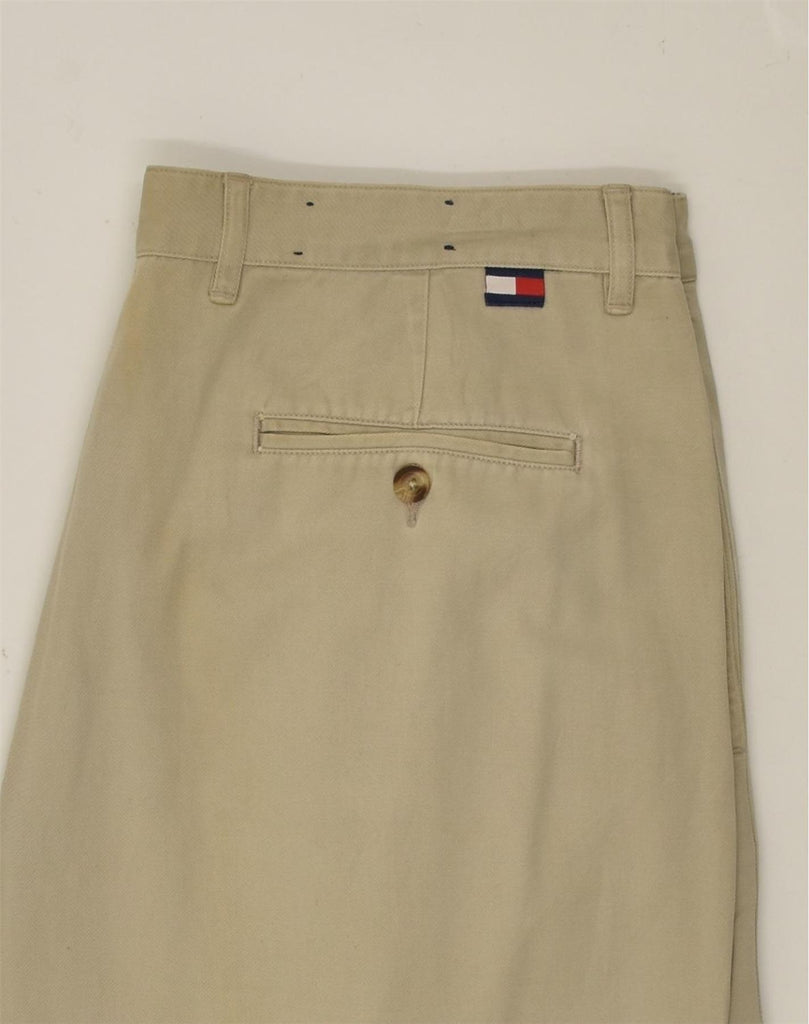 TOMMY HILFIGER Mens Pegged Casual Trousers W36 L32 Khaki Cotton | Vintage Tommy Hilfiger | Thrift | Second-Hand Tommy Hilfiger | Used Clothing | Messina Hembry 