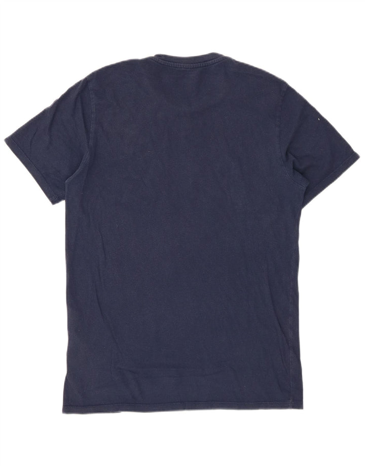 LEVI'S Mens Graphic T-Shirt Top Small Navy Blue Cotton