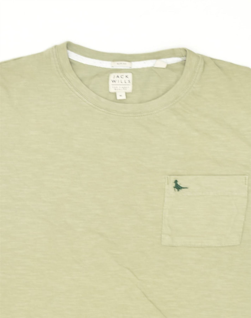 JACK WILLS Mens T-Shirt Top Medium Green Cotton | Vintage Jack Wills | Thrift | Second-Hand Jack Wills | Used Clothing | Messina Hembry 