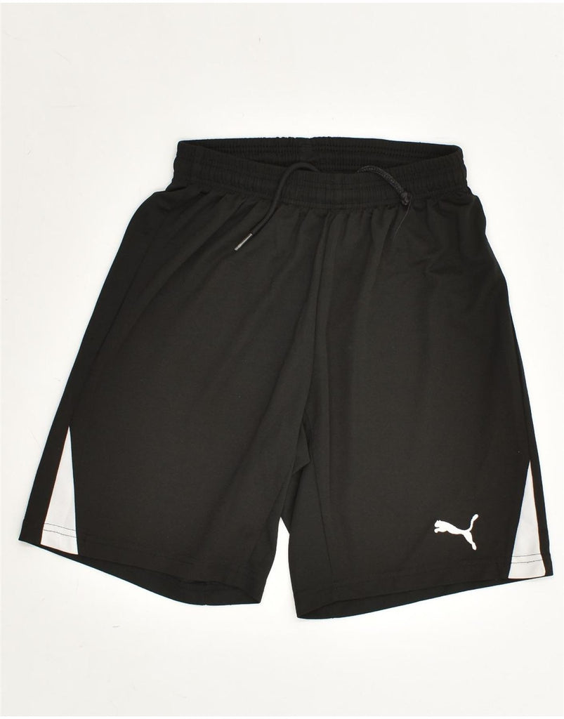 PUMA Boys Sport Shorts 11-12 Years Black | Vintage Puma | Thrift | Second-Hand Puma | Used Clothing | Messina Hembry 