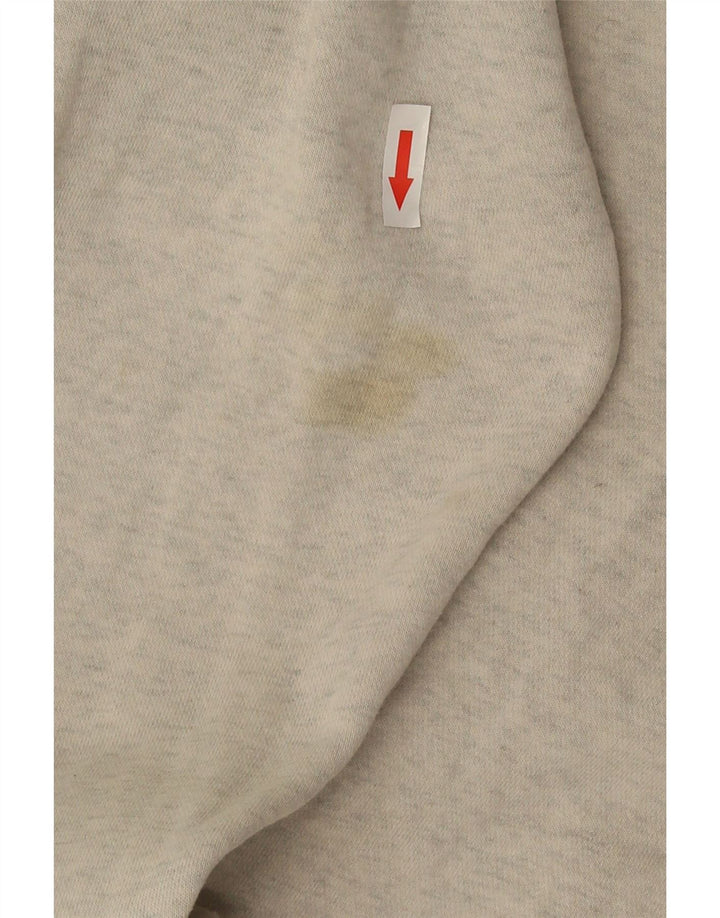 Nike Mens Graphic Hoodie Jumper Small Grey Cotton