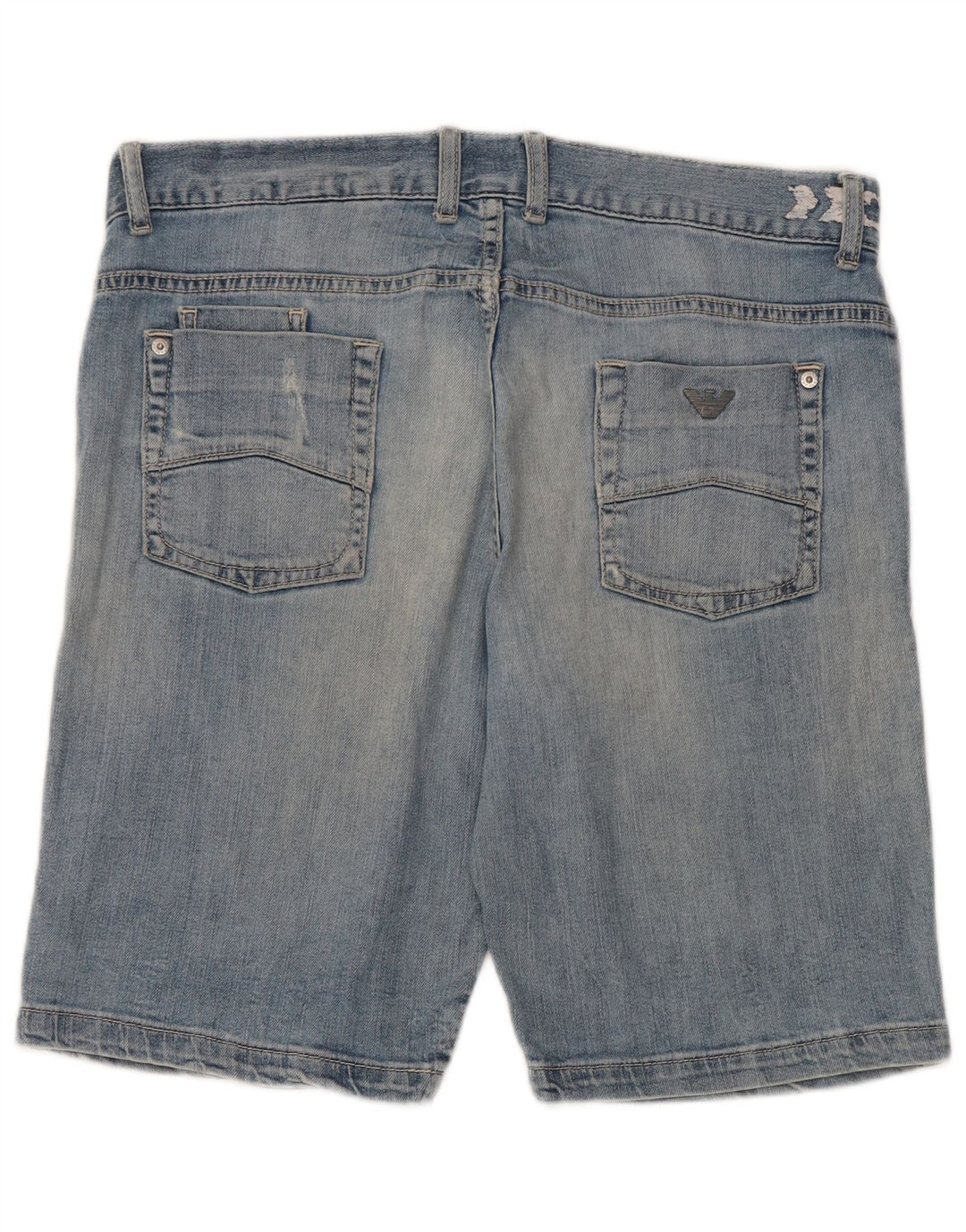 Armani Boys Denim Shorts 15-16 Years W34 Blue Cotton