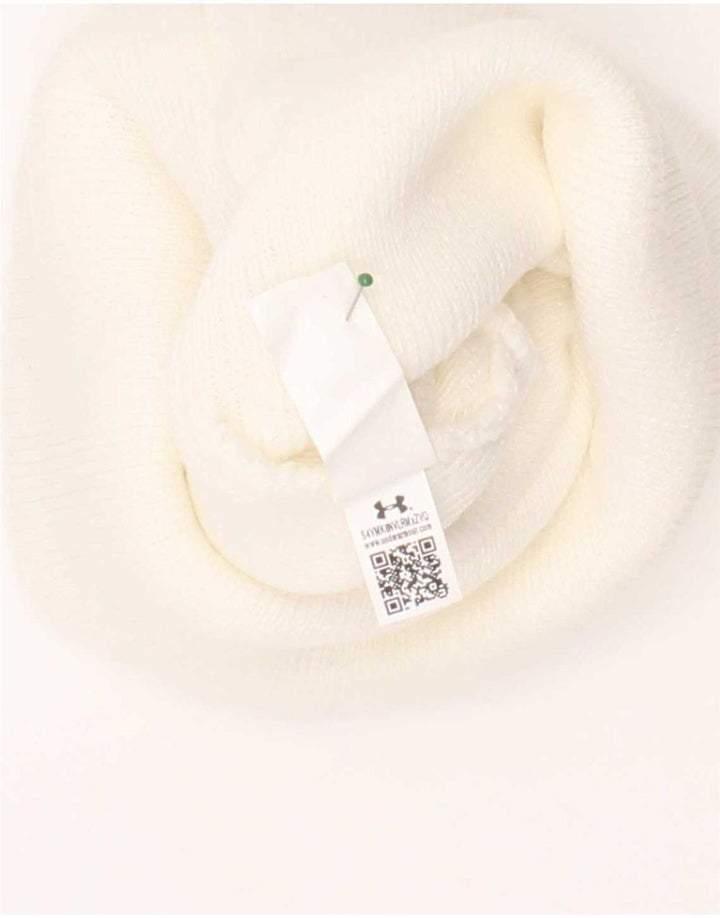 Under Armour Mens Beanie Hat One Size White Acrylic