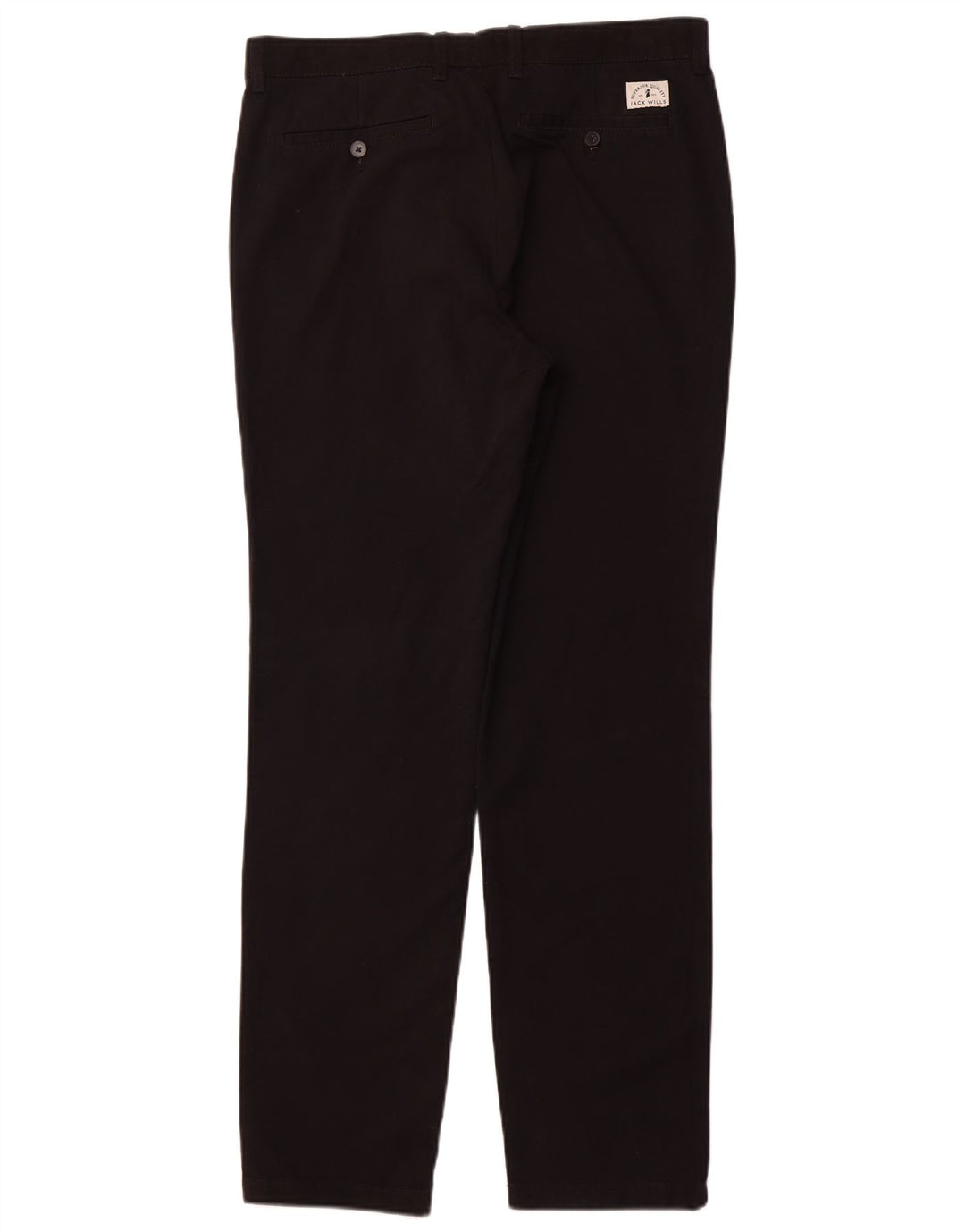 Jack Wills Mens Slim Chino Trousers W34 L32 Black Cotton