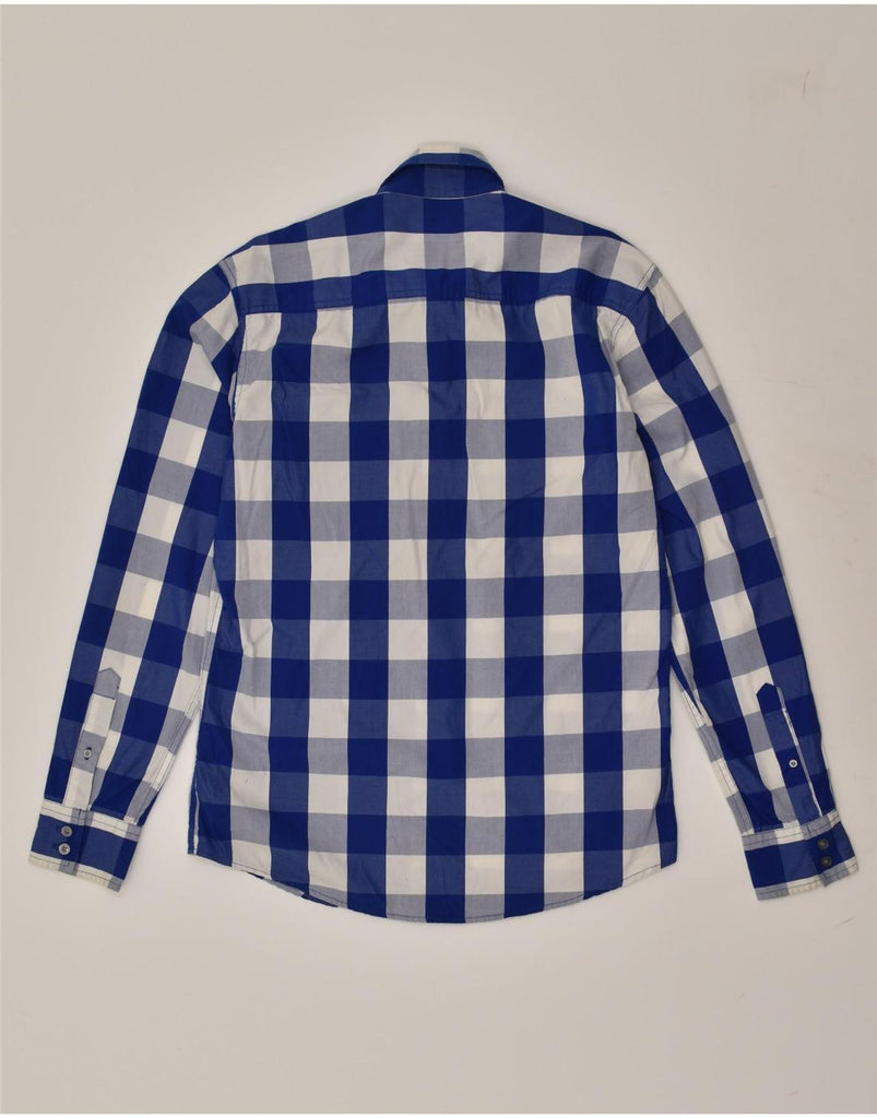 JACK & JONES Mens Shirt Medium Blue Gingham Cotton | Vintage Jack & Jones | Thrift | Second-Hand Jack & Jones | Used Clothing | Messina Hembry 