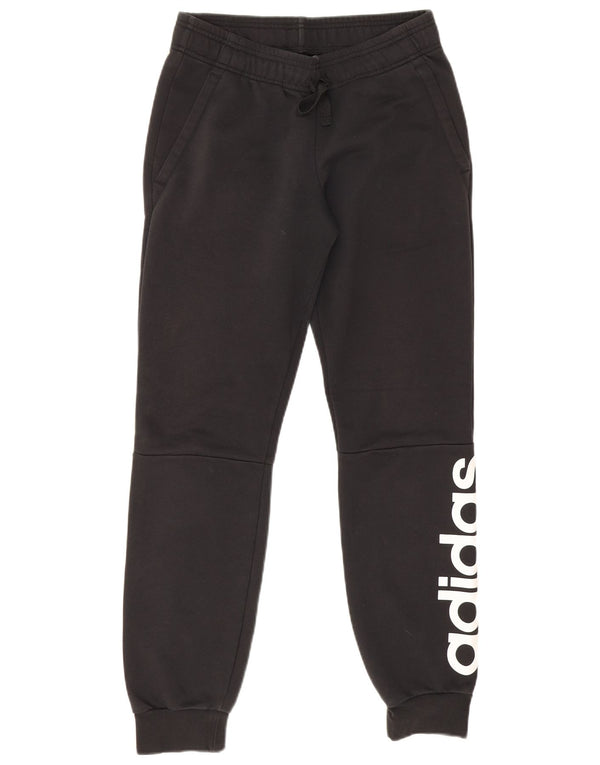 Adidas Womens Graphic Tracksuit Trousers Joggers UK 8/10 Small Black