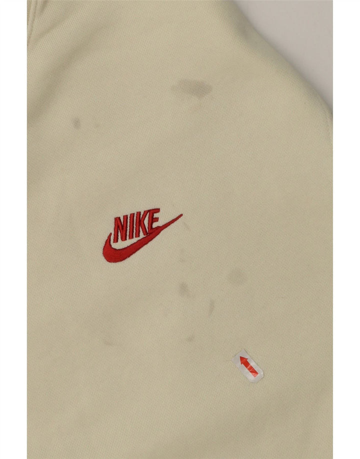 Nike Mens Sweatshirt Jumper Large Off White Cotton