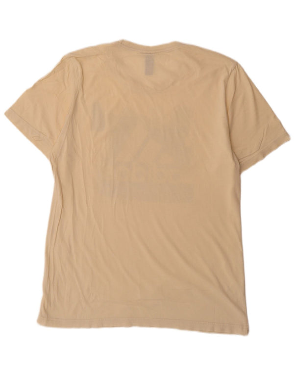 Adidas Mens Graphic T-Shirt Top Medium Yellow