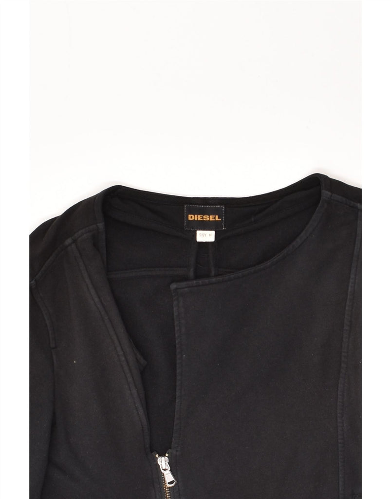 DIESEL Womens Tracksuit Top Jacket UK 14 Medium Black | Vintage Diesel | Thrift | Second-Hand Diesel | Used Clothing | Messina Hembry 
