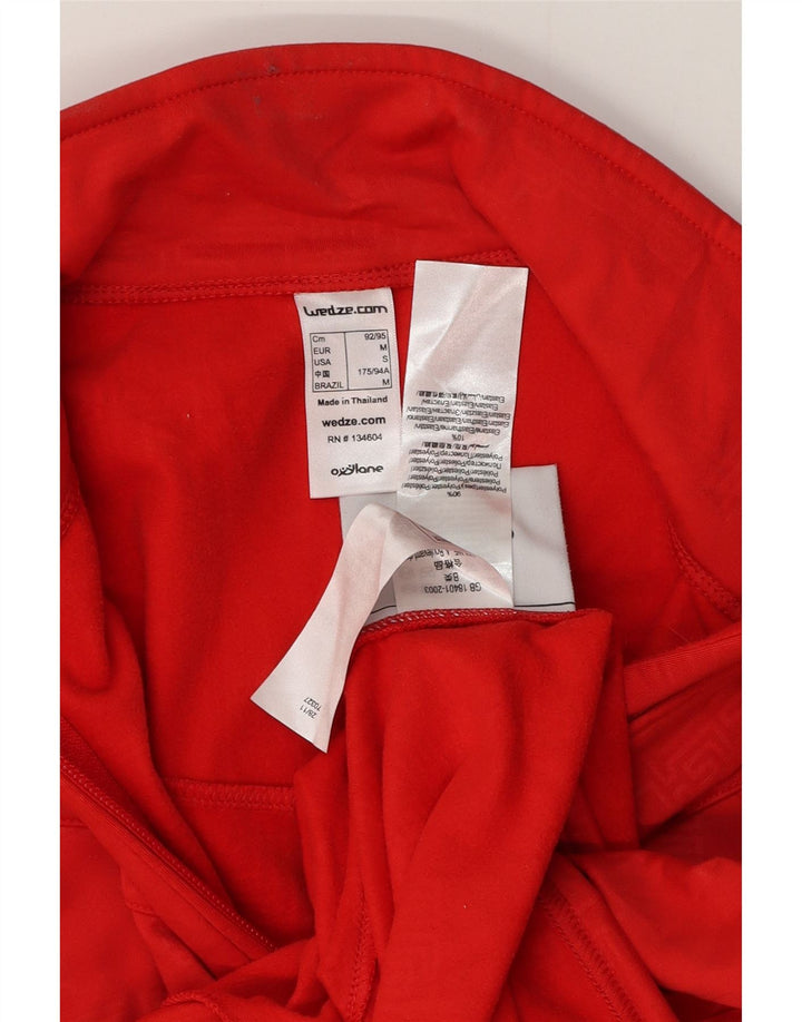 Wed Ze Mens Tracksuit Top Jacket Small Red Polyester