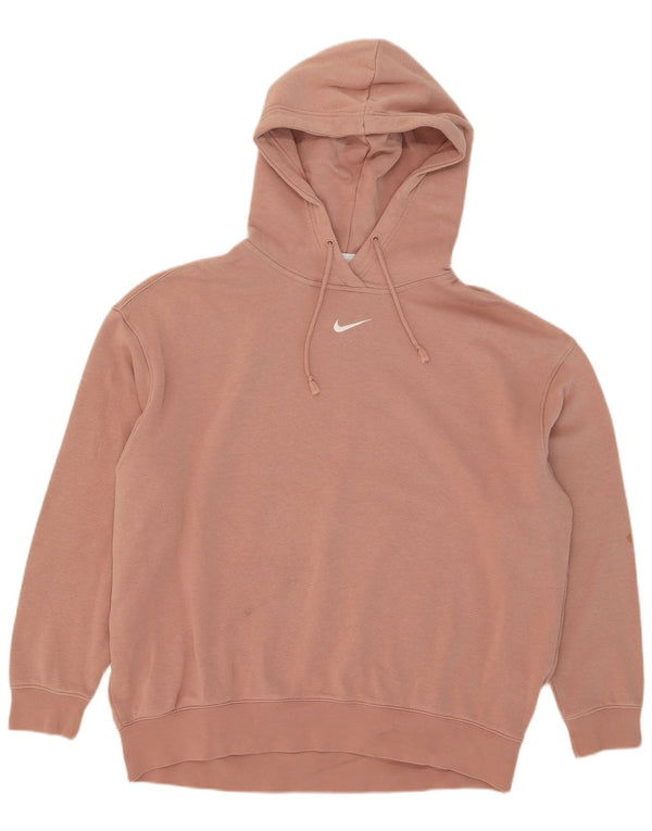 Nike Mens Loose Fit Hoodie Jumper Large Pink Cotton