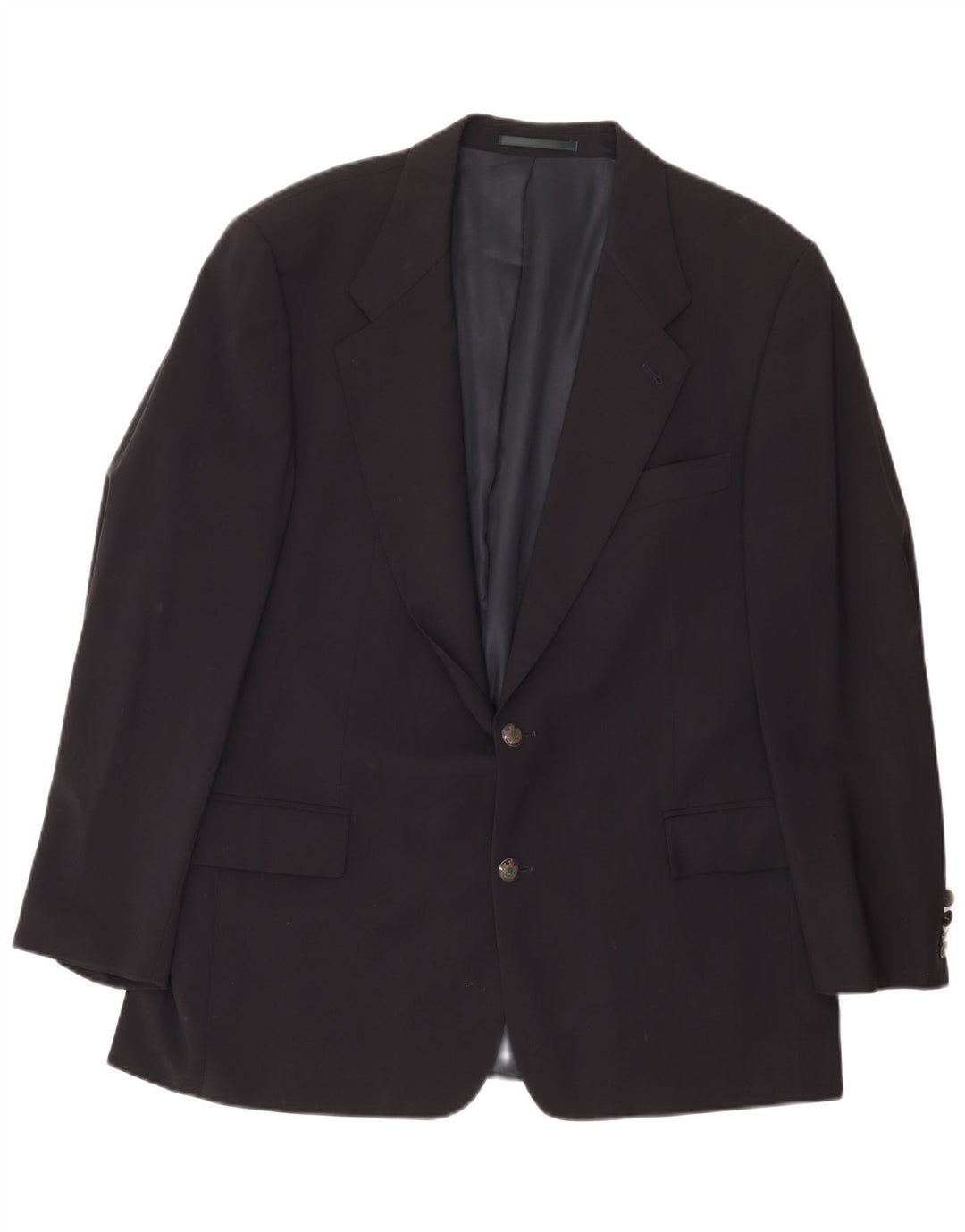 Hugo Boss Mens 2 Button Blazer Jacket EU 54 2XL Black Wool