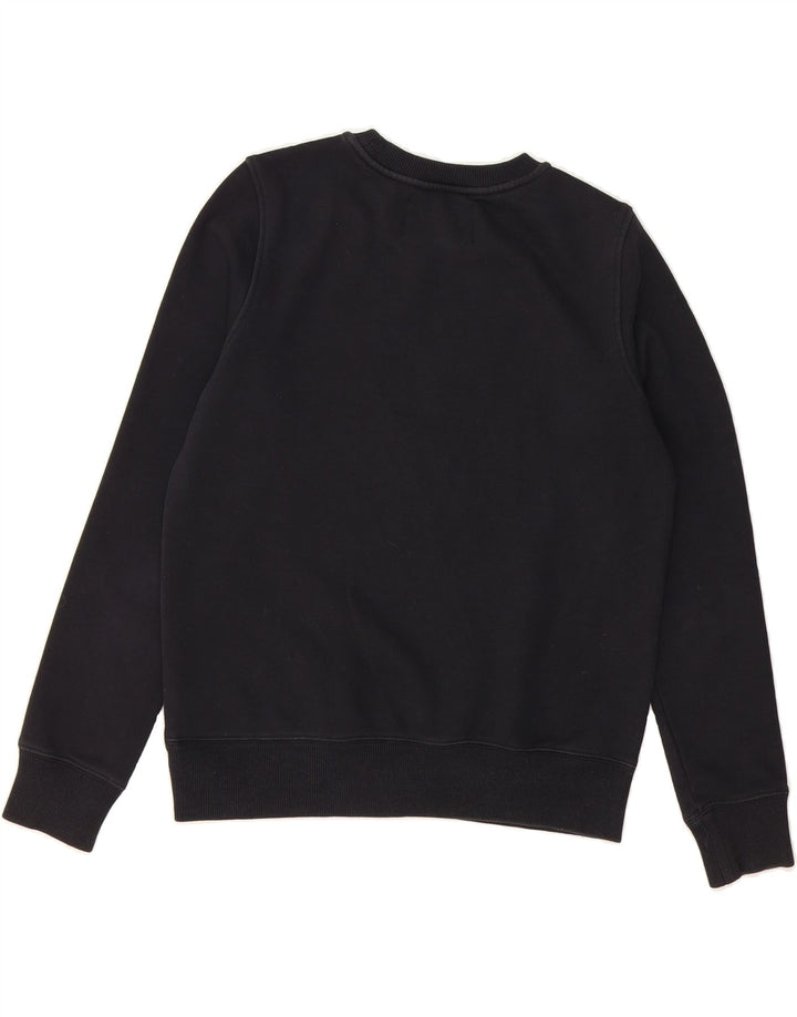 CALVIN KLEIN JEANS Womens Oversized Sweatshirt Jumper UK 10 Small Black Vintage Calvin Klein Jeans and Second-Hand Calvin Klein Jeans from Messina Hembry 