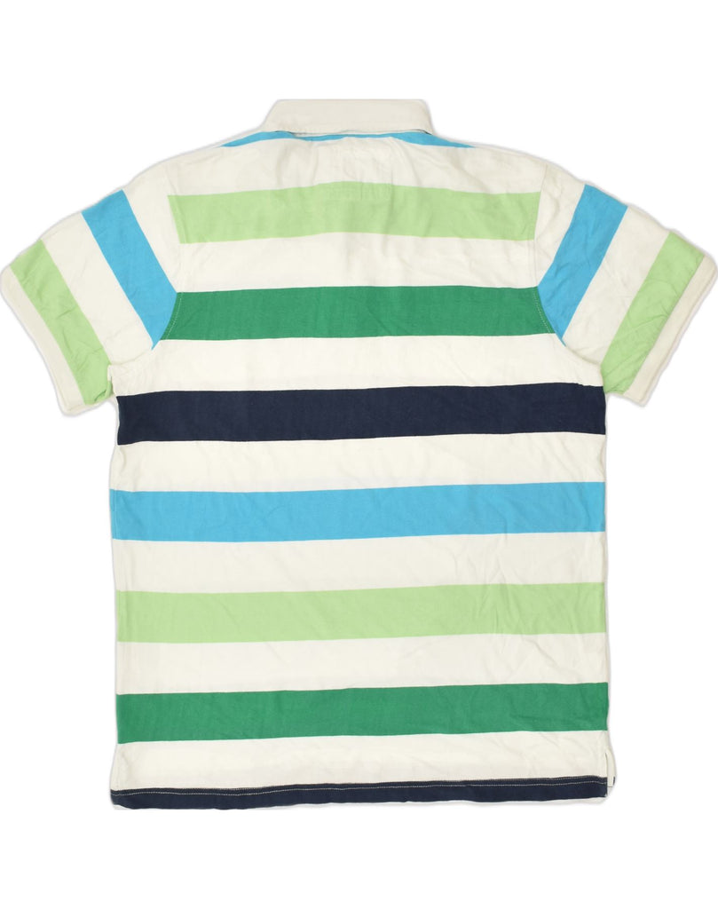 MISTRAL Mens Polo Shirt XL Multicoloured Striped Cotton | Vintage Mistral | Thrift | Second-Hand Mistral | Used Clothing | Messina Hembry 