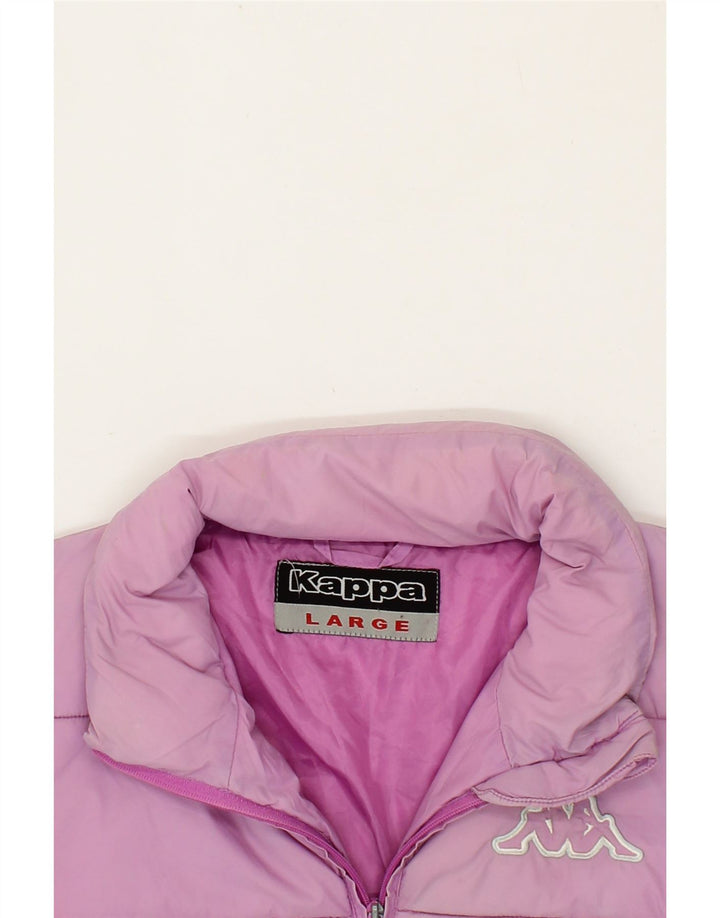KAPPA Womens Padded Jacket UK 16 Large Pink Polyamide Vintage Kappa and Second-Hand Kappa from Messina Hembry 