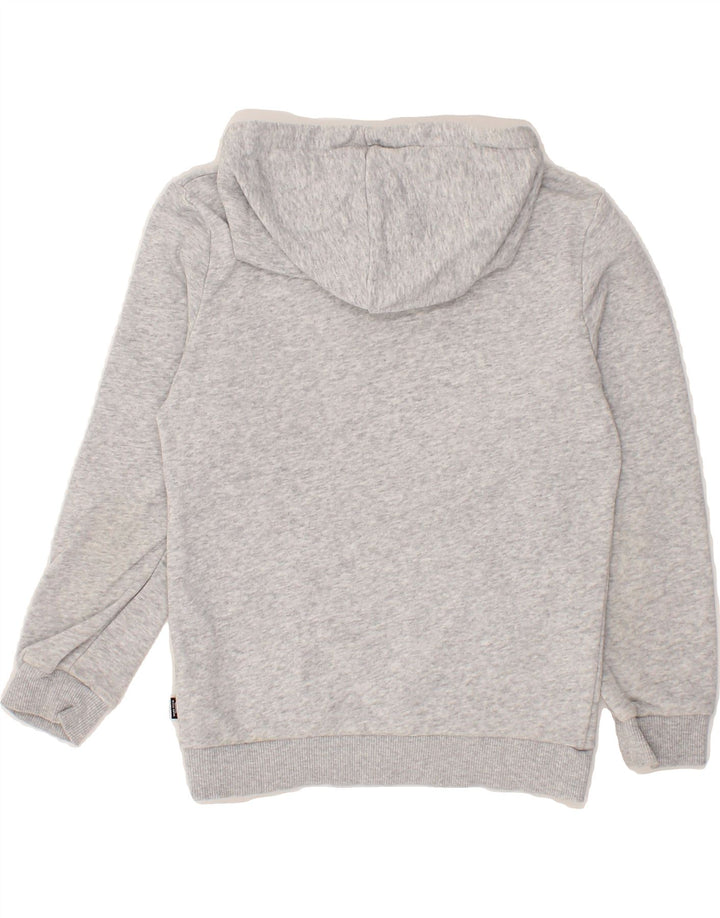 PUMA Boys Graphic Hoodie Jumper 9-10 Years Grey Cotton Vintage Puma and Second-Hand Puma from Messina Hembry 