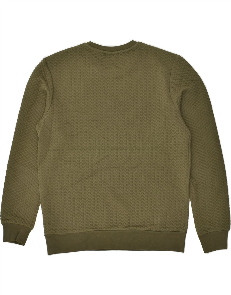 JACK & JONES Mens Sweatshirt Jumper Large Khaki Polyester | Vintage Jack & Jones | Thrift | Second-Hand Jack & Jones | Used Clothing | Messina Hembry 