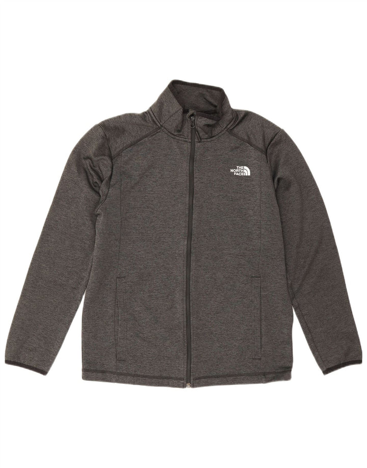 The North Face Mens Tracksuit Top Jacket Medium Grey Flecked Polyester