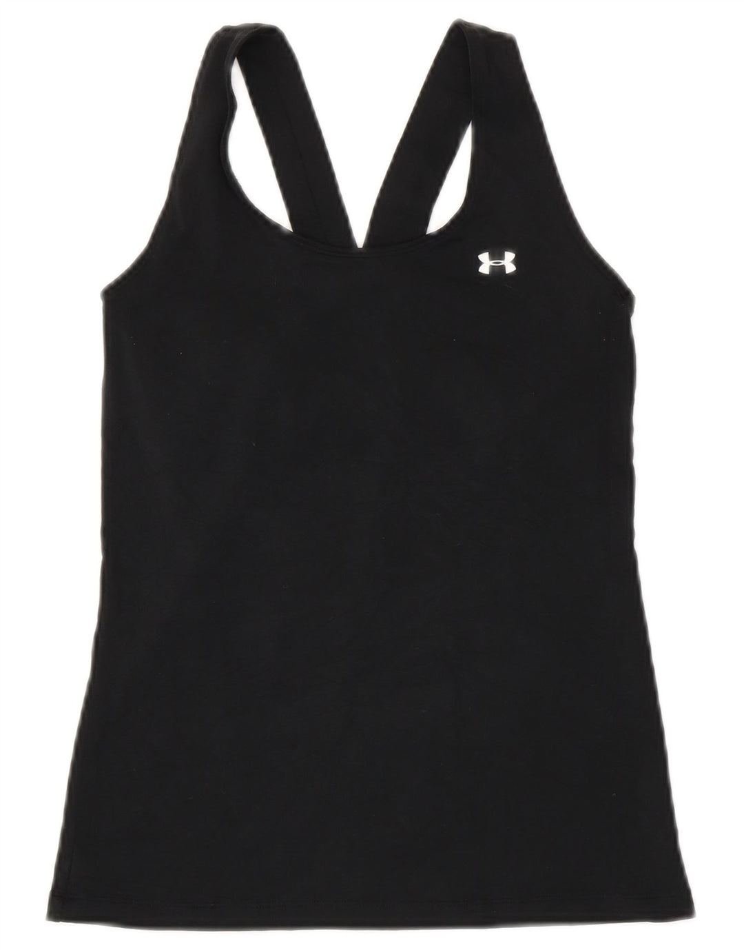 Under Armour Womens Heat Gear Vest Top UK 8 Small Black Polyester