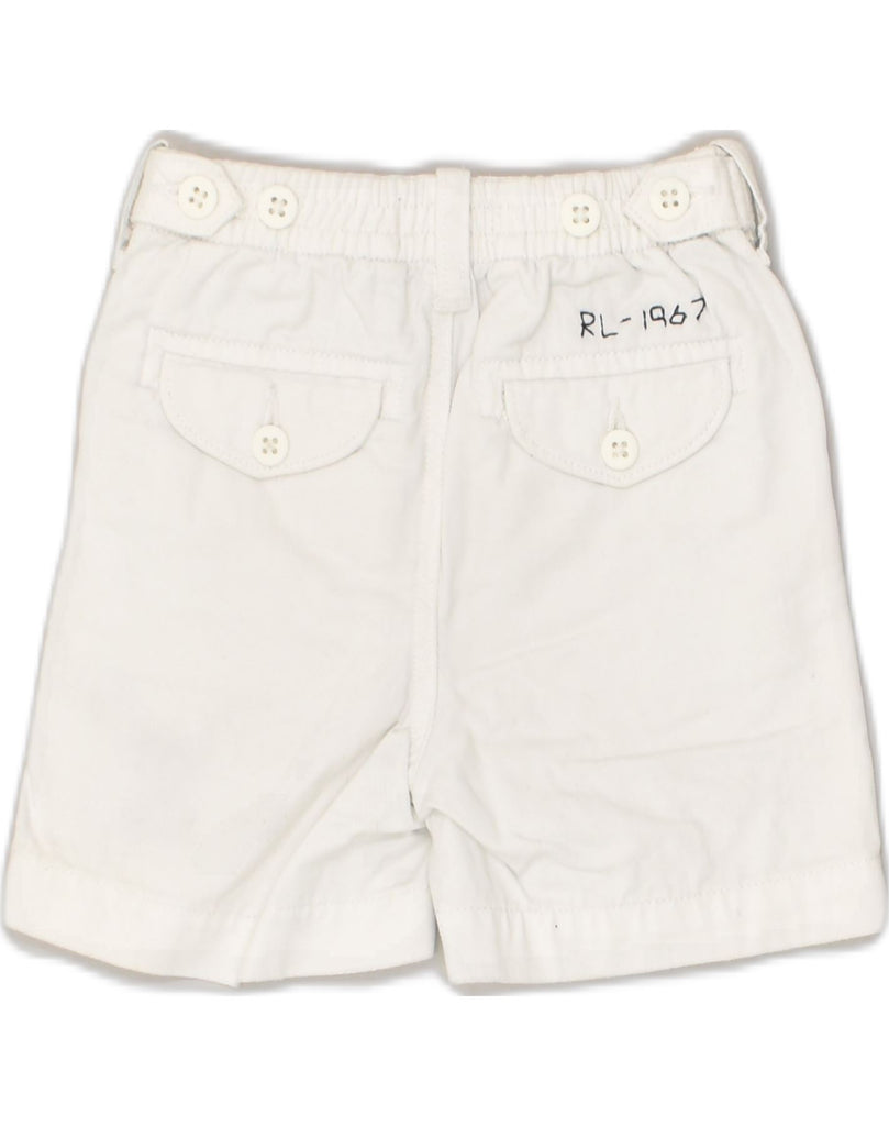 POLO RALPH LAUREN Baby Boys Graphic Chino Shorts 12-18 Months W20 White | Vintage Polo Ralph Lauren | Thrift | Second-Hand Polo Ralph Lauren | Used Clothing | Messina Hembry 