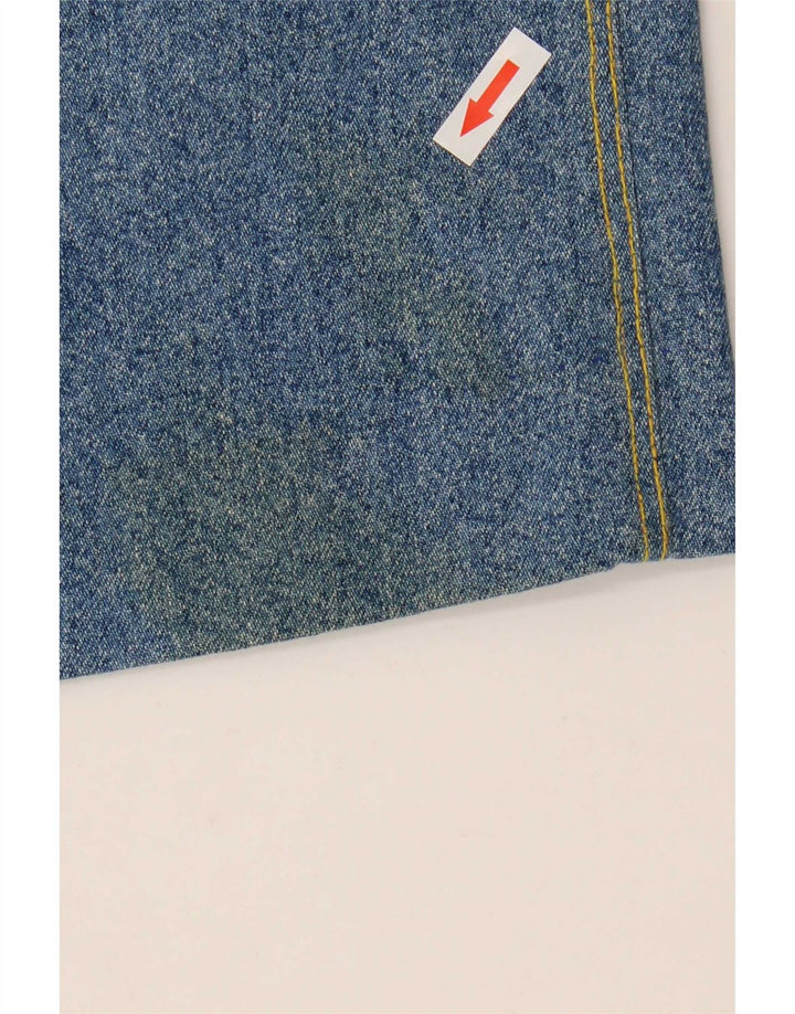 Vintage Womens Denim Skirt IT 46 Large W34 Blue Cotton
