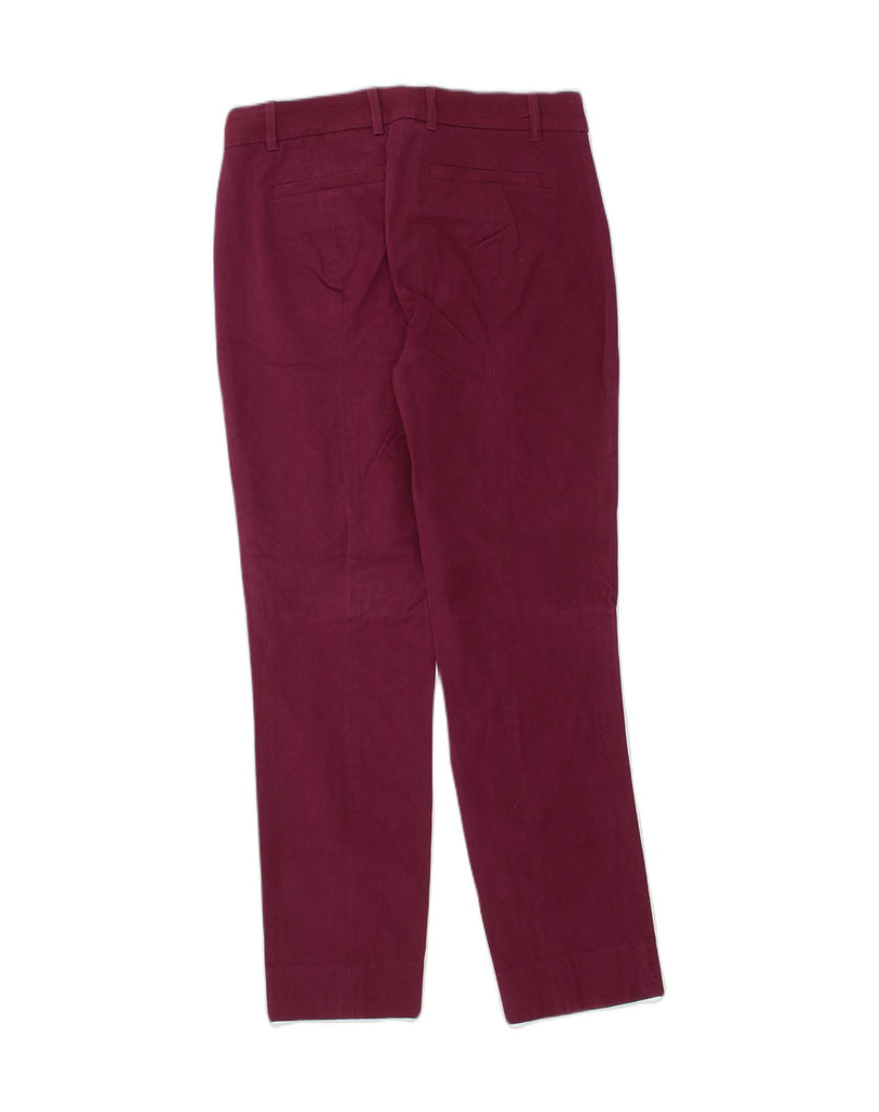 J. CREW Womens Stretch Slim Casual Trousers US 4 Small W28 L28 Burgundy | Vintage J. Crew | Thrift | Second-Hand J. Crew | Used Clothing | Messina Hembry 