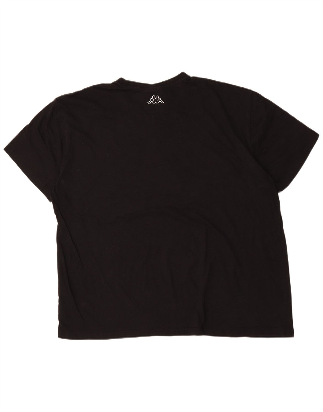 Kappa Mens Graphic T-Shirt Top 4XL Black Cotton