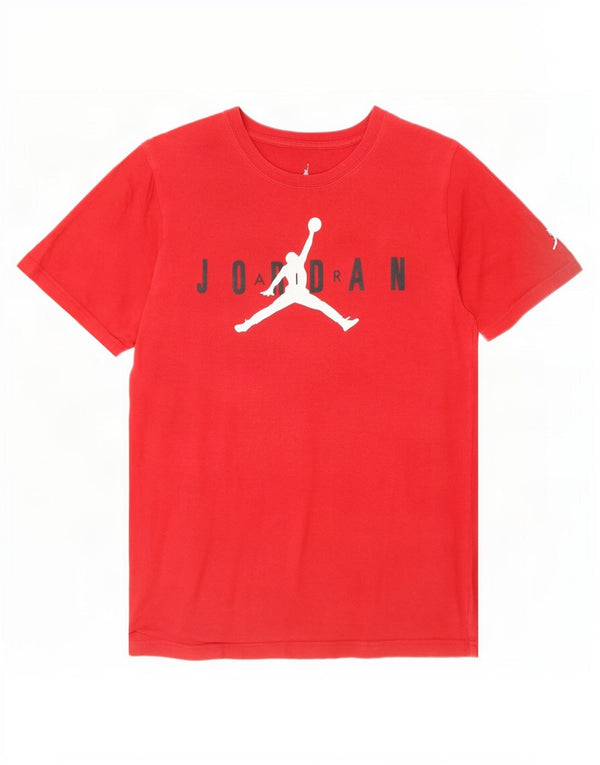 Jordan Boys Graphic T-Shirt Top 13-14 Years XL Red Cotton