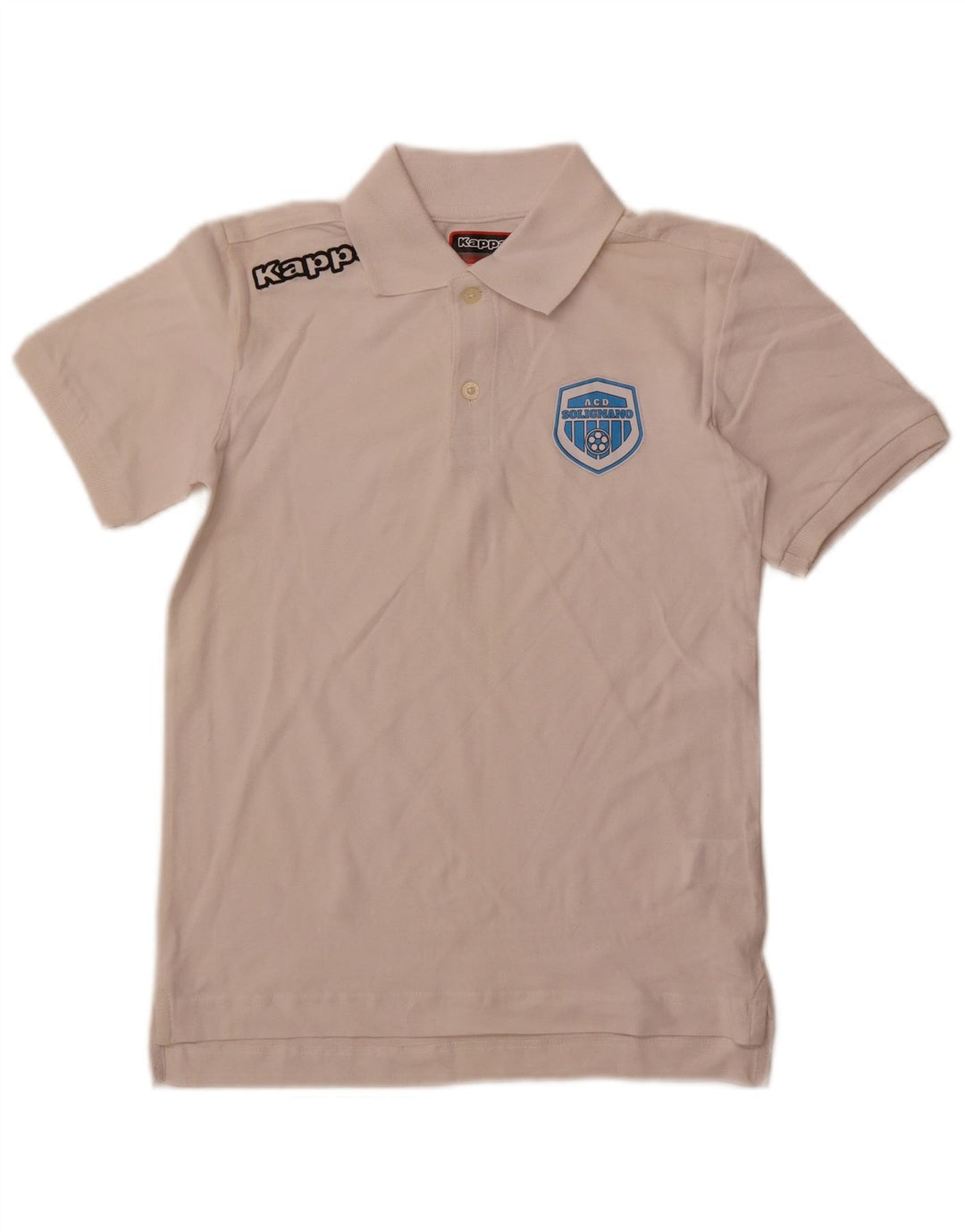 Kappa Boys ACD Solignano Polo Shirt 11-12 Years White Cotton