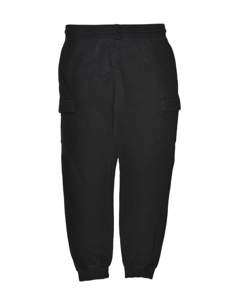 FILA Mens Cargo Tracksuit Trousers Joggers Large Black Cotton | Vintage Fila | Thrift | Second-Hand Fila | Used Clothing | Messina Hembry 