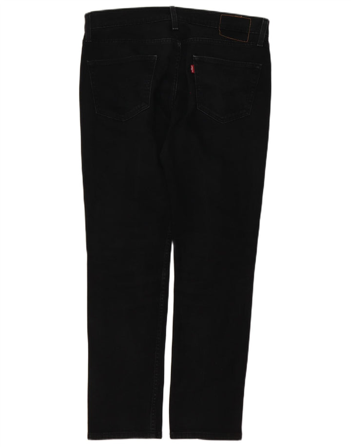 Levi's Mens Slim Jeans W34 L32 Black Cotton